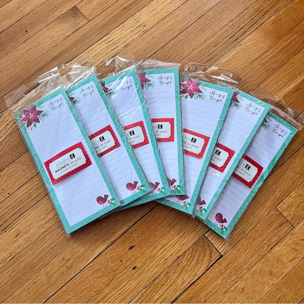Magnetic Christmas notepads